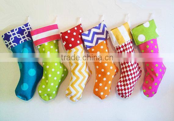 Hot sale custom colorful Christmas Matching Stocking