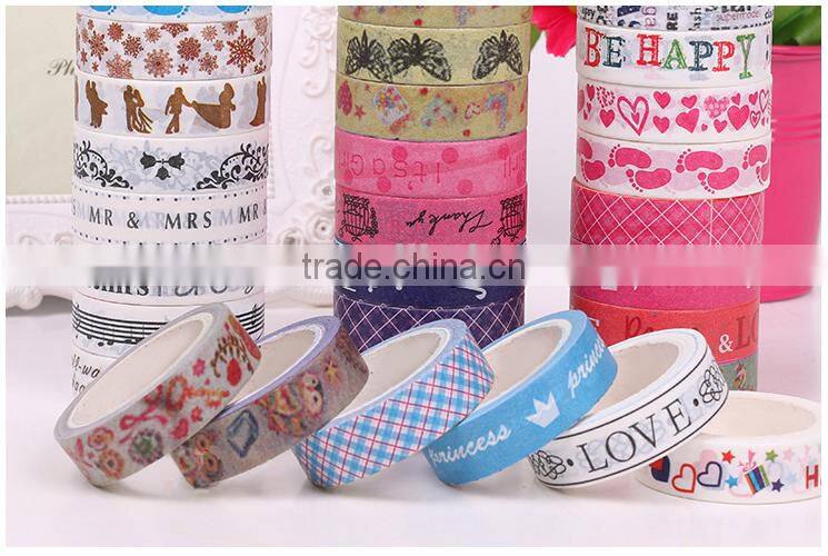 1.5cm*10m Pattern Washi Tape for scrapbooking supplies