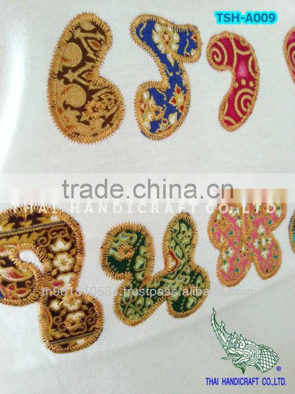 Cotton Embroidered T-Shirts for men's & women's O-Neck