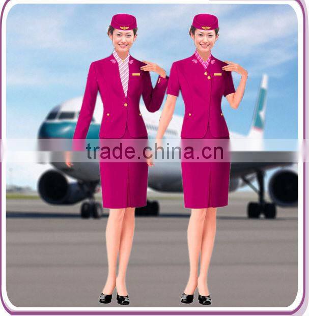 air hostess costume uniform/ air stewardess uniform