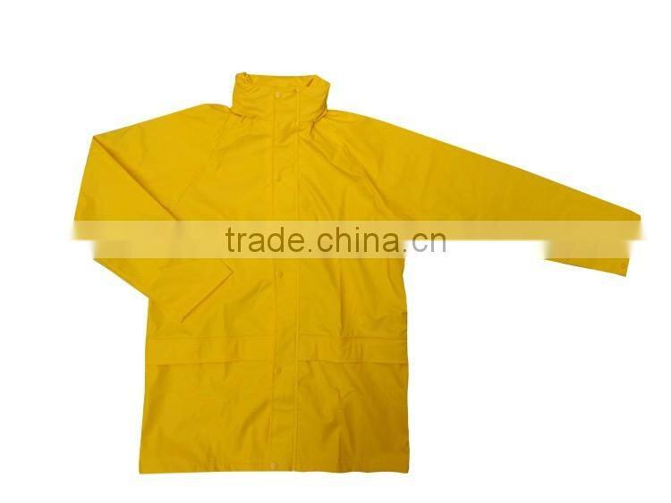 High quanlity PVC waterproof coat pant rain suit men