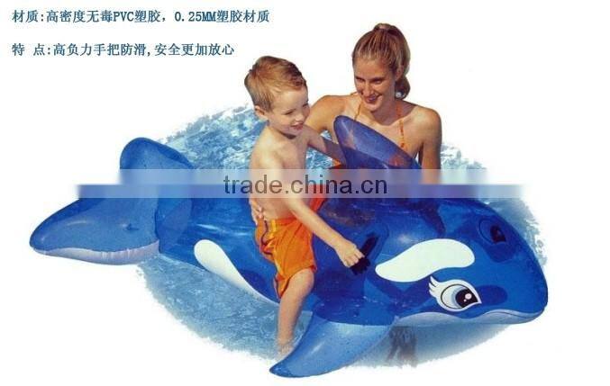 INTEX transparent blue whale children mounts