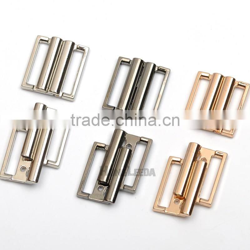 19.5mm metal alloy down coat belt buckle waist cummerbund elastic strap buckle nickle,black,gold BK-090