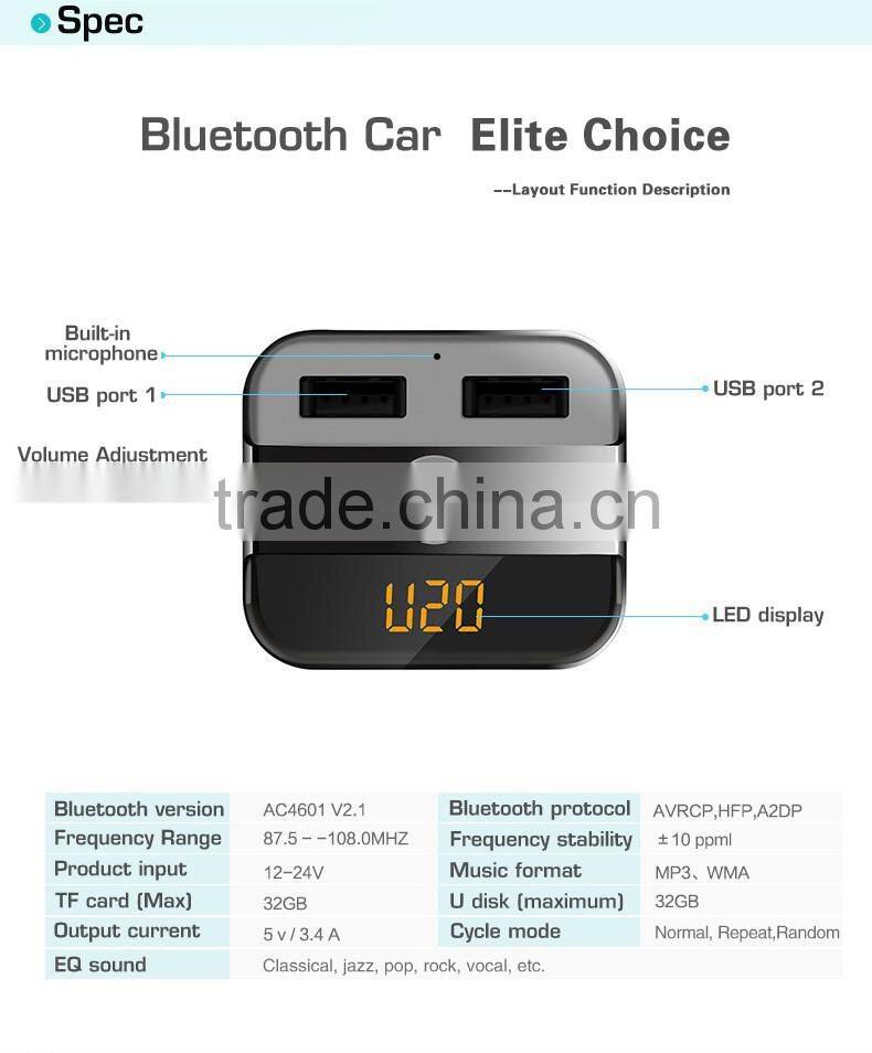 High quality fashionable music mini car bluetooth speaker
