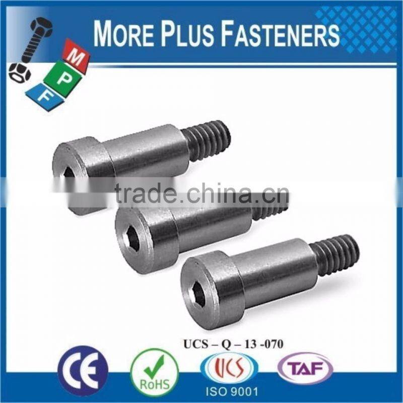 Made In Taiwan Hardened Steel Smooth Head Stainless Steel Socket Shoulder Bolt