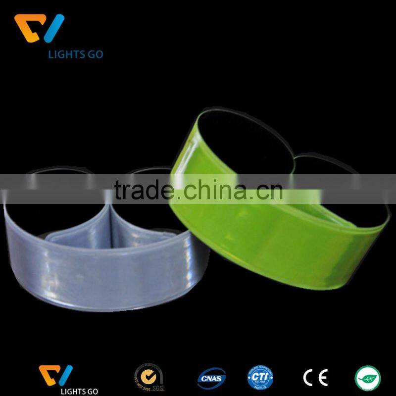 reflective gear for running, walking, biking,reflective snap wrist & ankle pop bands