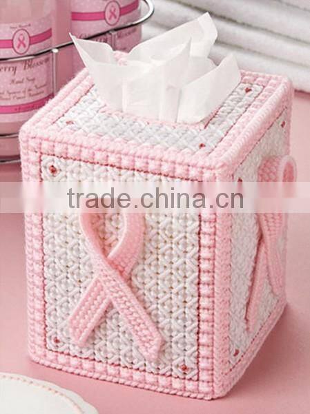 DIY goods,3D Cross stitch Embroidery.beautiful.Tissue Box-007-01