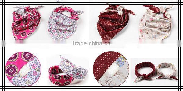 Green Cotton Printed Multifunction Baby Hair Accessories