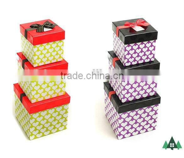 Gift Box - Imported Gifts,New Year Gift Box,2014 Fashion Design Gift Ribbon Paper Box/Square Gift Box