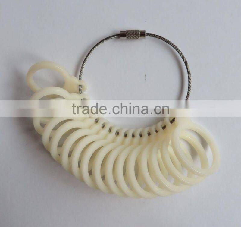 UK Sizes K---Z Plastic Round Rings Gauge Sizers Jewelers Tools Finger Ring Sizes Platic Measurements