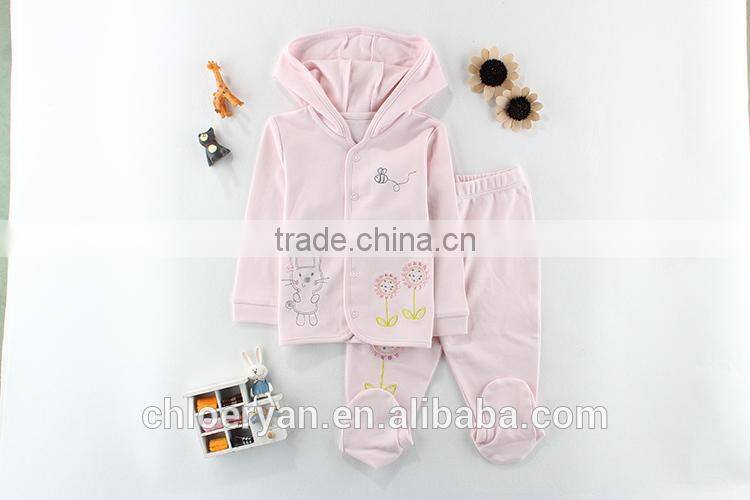 Factory price organic baby clothes set for new born infant