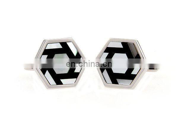 fashion mother of pearl cufflink men's jewelry cuff