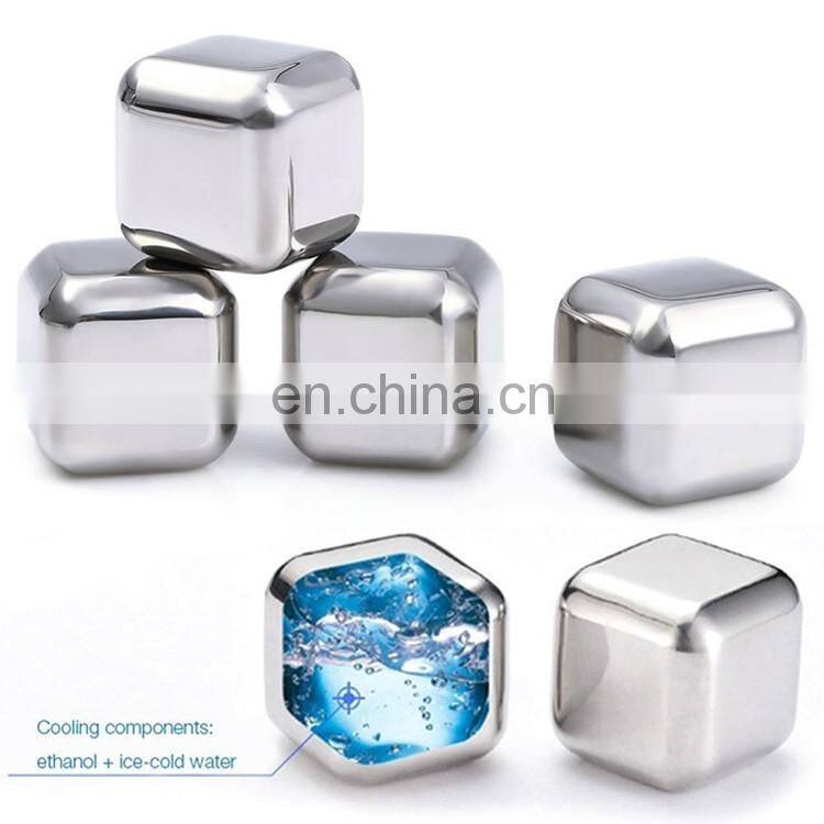 Wholesale FDA/LFGB square shape stainless steel ice cube