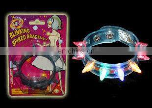 LBS-0057 LED spike bracelets Flashing spike bracelets