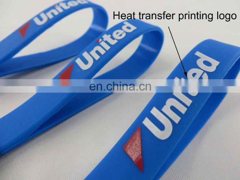 Promotional personalized keyrings printed silicone keychains