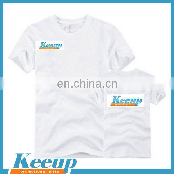 Cheap custom 100% cotton or ployester cotton promotion t-shirt