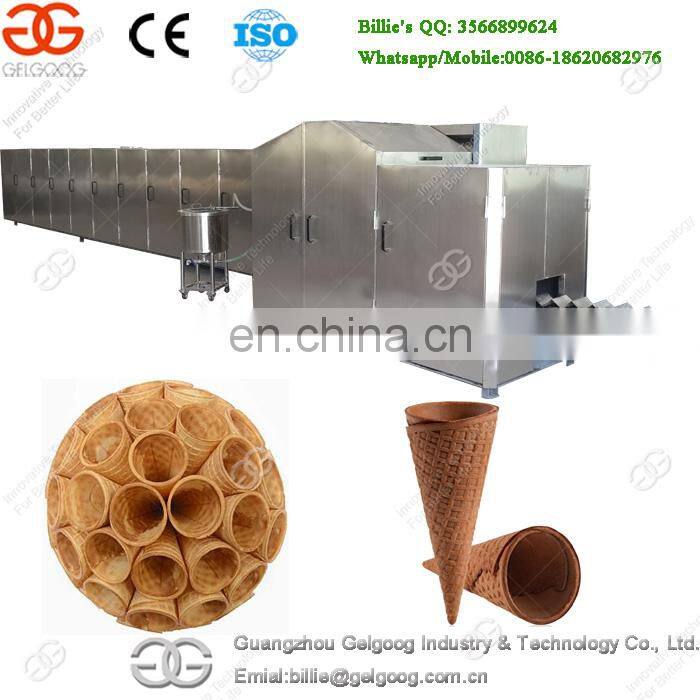 Easy Operation High Quality Pizza Wafer Cone Maker Industrial Ice Cream Cone Wafer Making Machine For Sale
