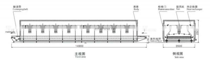 Wholesale price IQF freeze tunnel freezer machine for fish