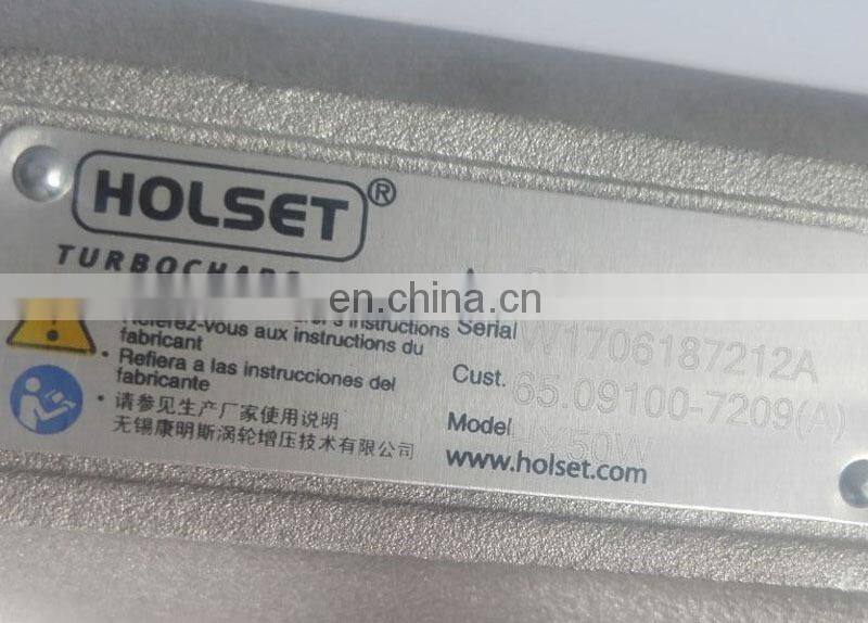 HX50W turbocharger 2836654 / 65.09100-7209 / 65.09100-7209(A)