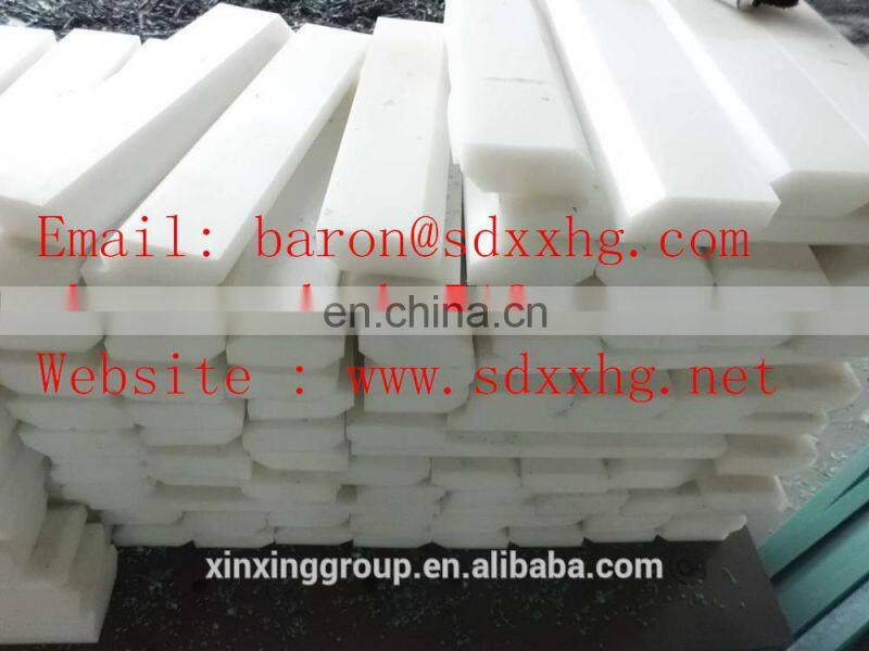 Excellent sliding performance CNC machine parts UPE sliding block, 100% Virgin Raw Material UHMW-PE Clear Plastic Nylon Block