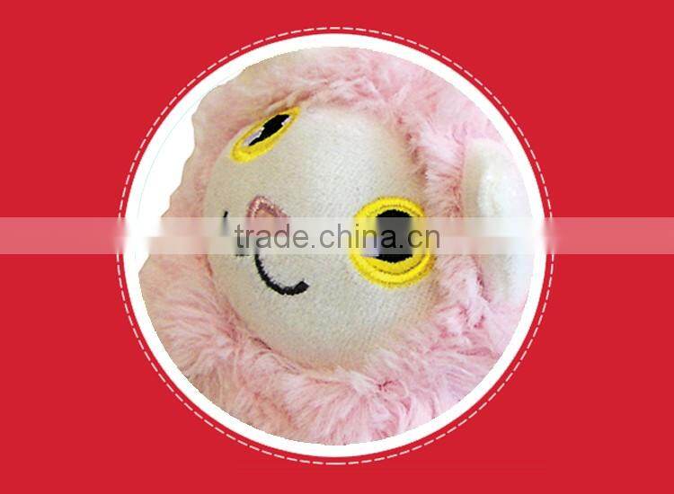 Semk brand lovely clear plush animal shaped pencil case for kids