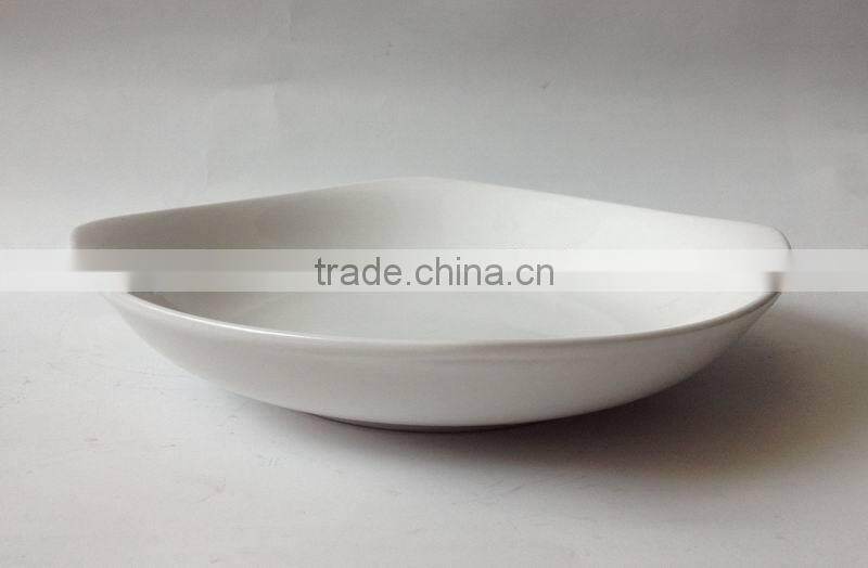 8.75inch porcelain square soup bowl