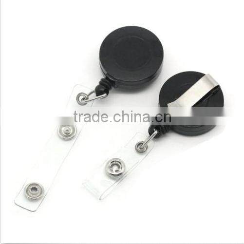 BADGE REEL - RETRACTABLE RECOIL YOYO SKI PASS ID CARD HOLDER KEY CHAIN CARABINER