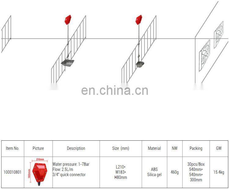 Water level controller for pigs water bowl drinking system