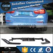 FRP unpainted front bumper lip spoiler fit for BMW F32 428i 435i standard bumper