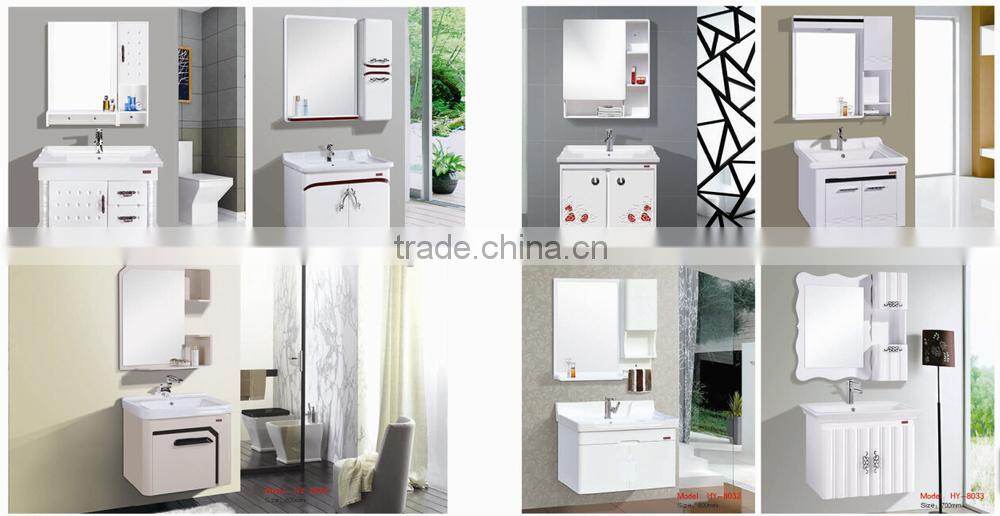 high glossy Bathroom Cabinet with Mirror