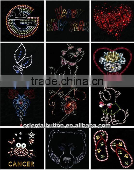 the fashion rhinestones hot-fix stone pattern