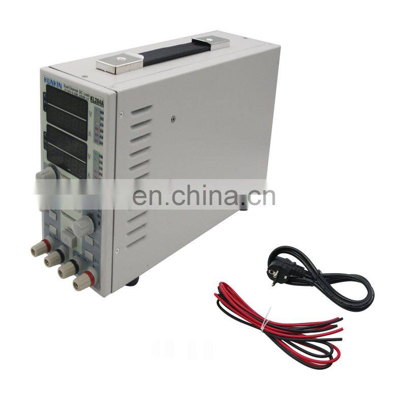 KL284A 110V/220V 400W 0-150V Dual Channel LCD DC Load Electronic Load Instrument
