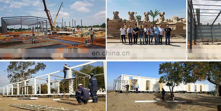 Industrial large span real estate prefabricated building galvanized steel structure workshop factory design for construction