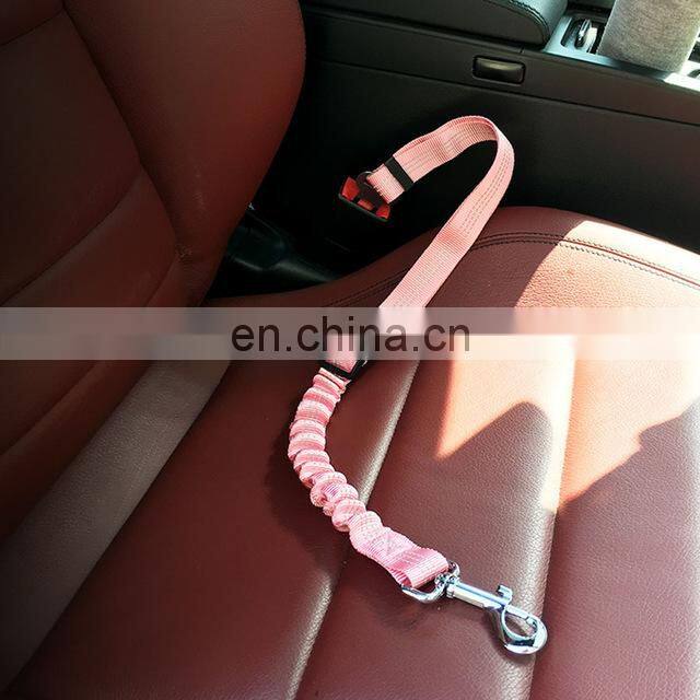 Pet Car Seat Belt Dog Seat Belt Dog Leash Vehicle Belt Adjustable Cushioning Elastic Reflective Safety Rope for Dog Cat