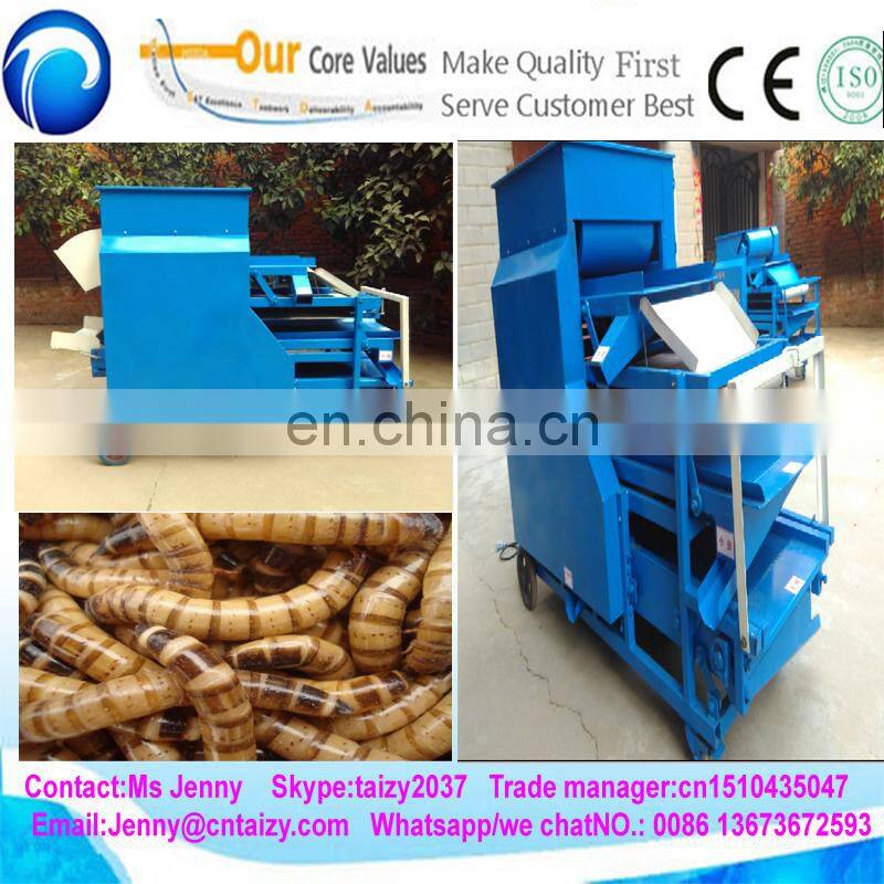 Latest multifunctional full automatic meal worm sorting machine mealworm separating machine