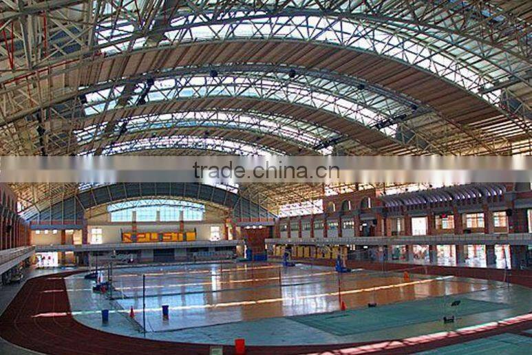 High quality anti rust steel space frame structure prefab gymnasium