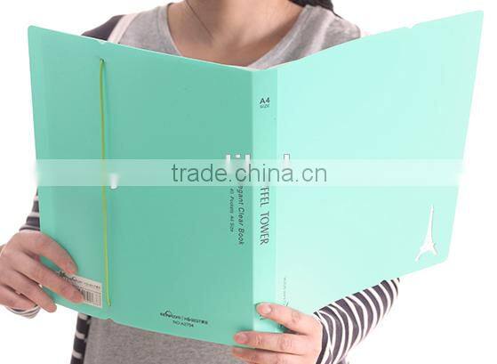 Wholesale PP hard cover Display Book with elastic band