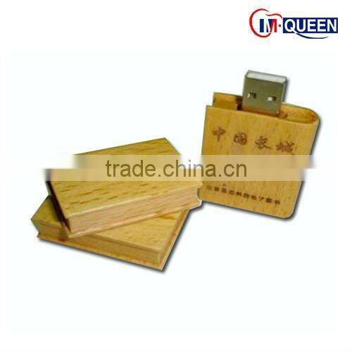 Factory Direct Selling Cheap Price of Swivel Wooden USB Flash