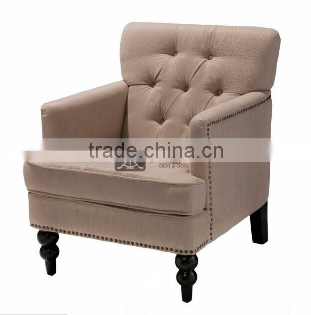AC-079 French Style Single Seat Chair Sofa