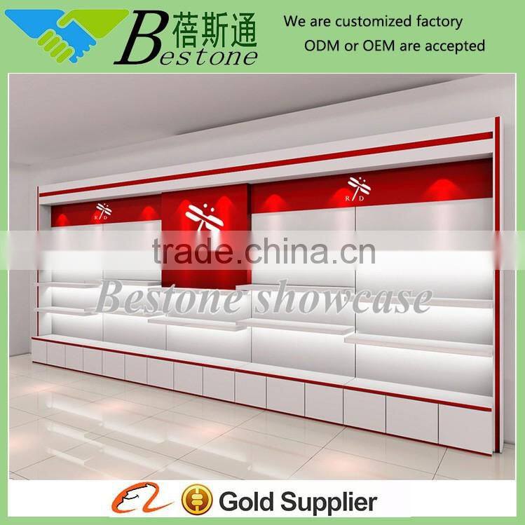 colorful wooden kids shoe rack cabinet for retail store display