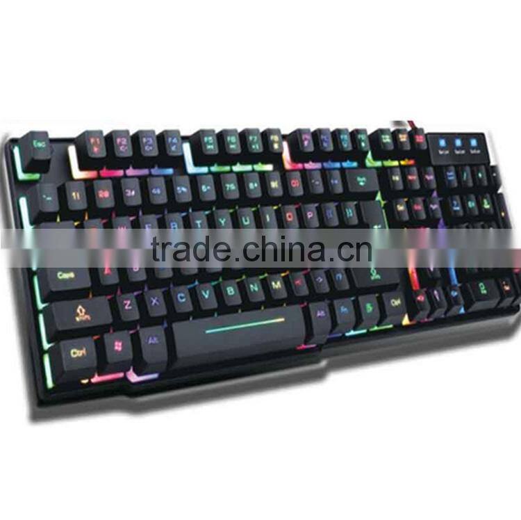 Low Price High Quality USB Mechanical Backlit Keyboar for Laptop