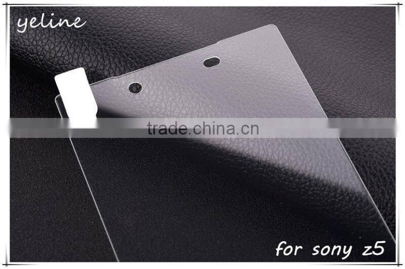 9H hardness tempered glass front screen protector for sony z5mini