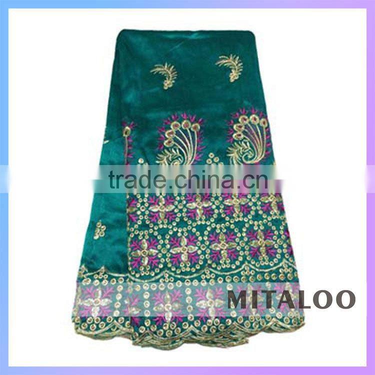 Mitaloo Gold George Fabric For Wrappers New Design George Lace MGP0047