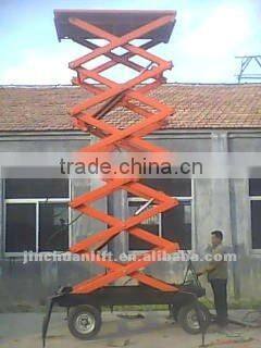 Four mobile scissor hydraulic lift