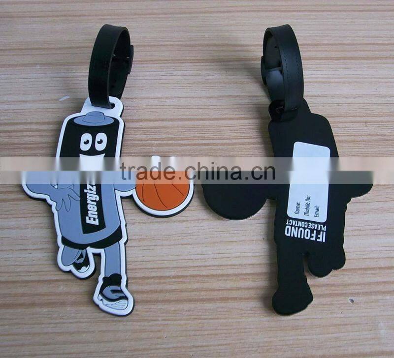 Bag Accessories Decoration Custom Rubber Cartoon Fanny Luggage Tags