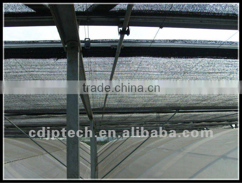single span tunnel greenhouse sun shade netting