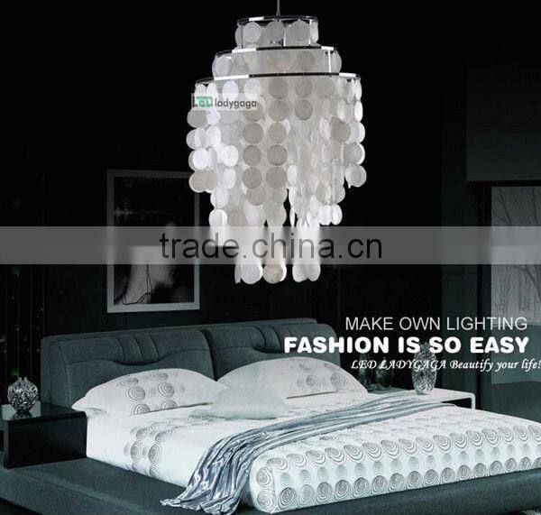 Beautiful Colorful Capiz Shell Chandelier