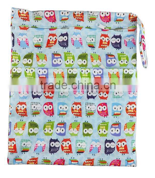 AnAnbay Reusable Baby Cloth diaper bags Solid color wet bag