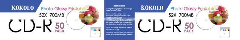 TAIWAN A+ Blank disc cdr 52X free sample CD-R