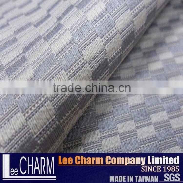 Quality Polyester Check Outdoor Chair Bench Seat Back Pad Fabric